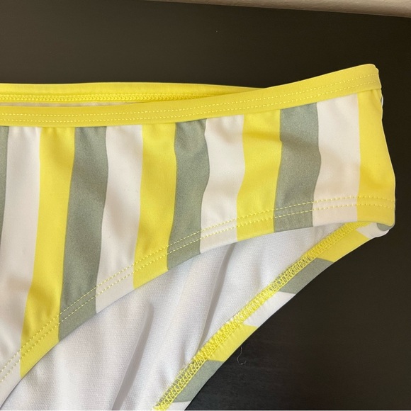 NWT Kona Sol Yellow Stripe Bikini Bottom Size XL - Picture 3 of 11